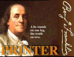 Ben Franklin printer