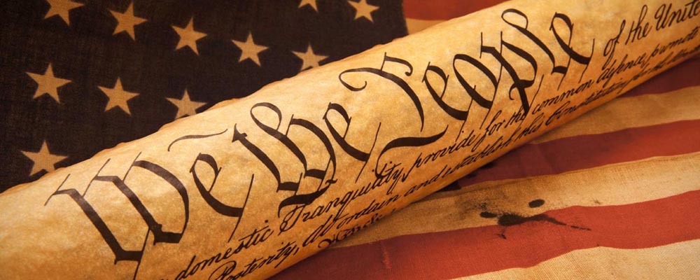 Constitution We The People US Flag